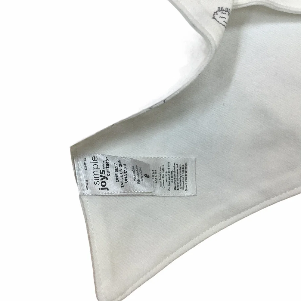 Carter’s Simple Joy White Lamb Bodysuit & Bib 24 M